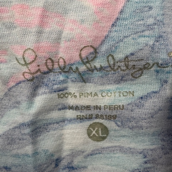 Lilly Pulitzer Blue and Pink Patterned Dress Tropical Nautical - Picture 5 of 5